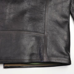Thedi Cafe Racer, size 2XL, Black Teacore Bruciato Horsehide, New w/o Tags