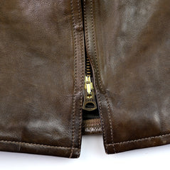 Thedi Cafe Racer, size Large, Gently Worn Olive Canneto Cowhide
