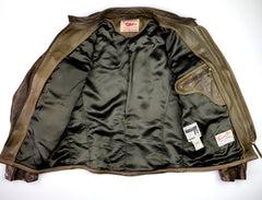 Thedi Cafe Racer, size Large, Gently Worn Olive Canneto Cowhide