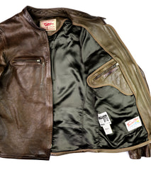 Thedi Cafe Racer, size Large, Gently Worn Olive Canneto Cowhide