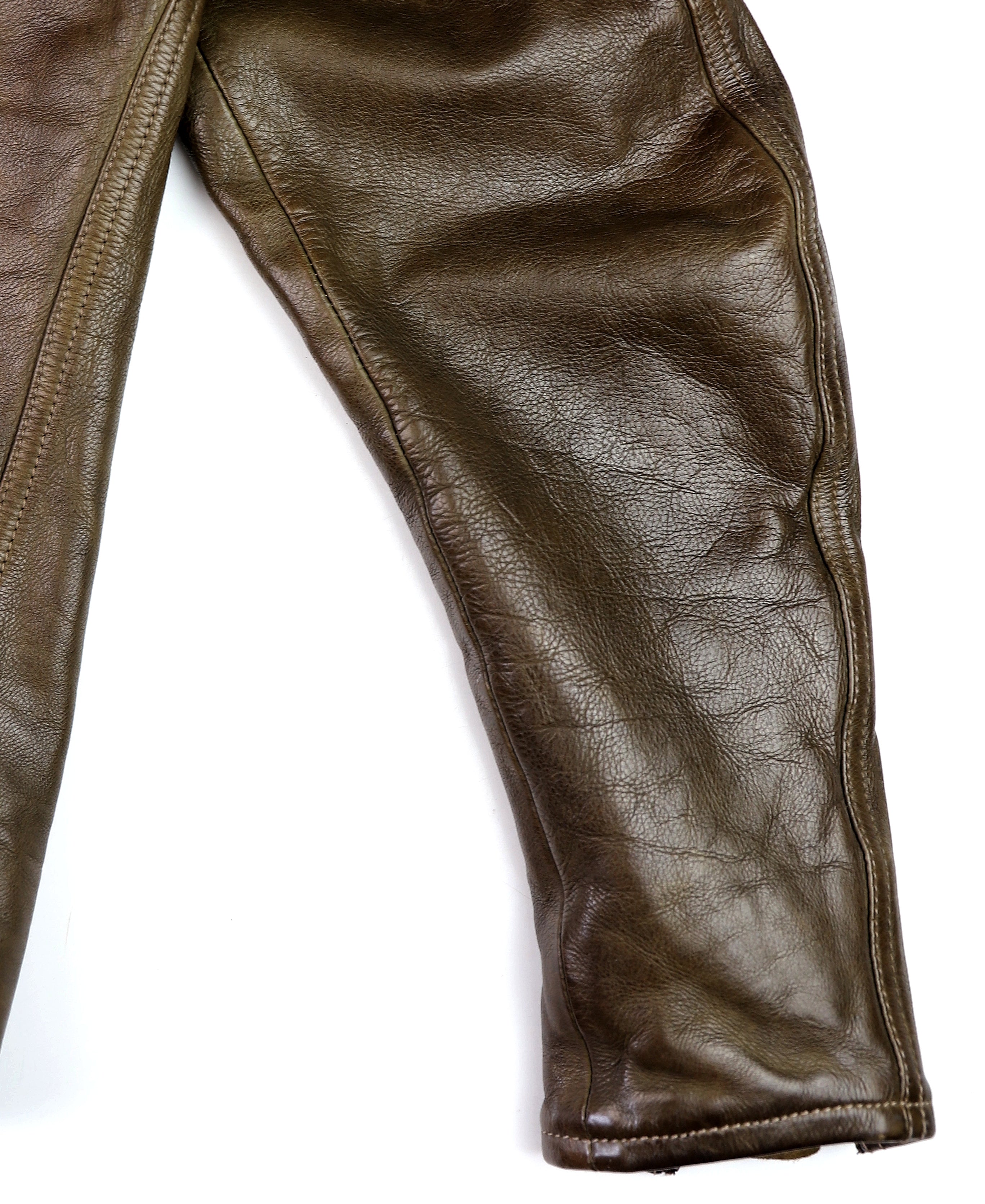 Thedi Cafe Racer, size Large, Gently Worn Olive Canneto Cowhide