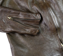 Thedi Cafe Racer, size Large, Gently Worn Olive Canneto Cowhide