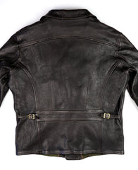 Thedi Evander Crosszip Half Belt, size 2XL, Black Teacore Bruciato Horsehide