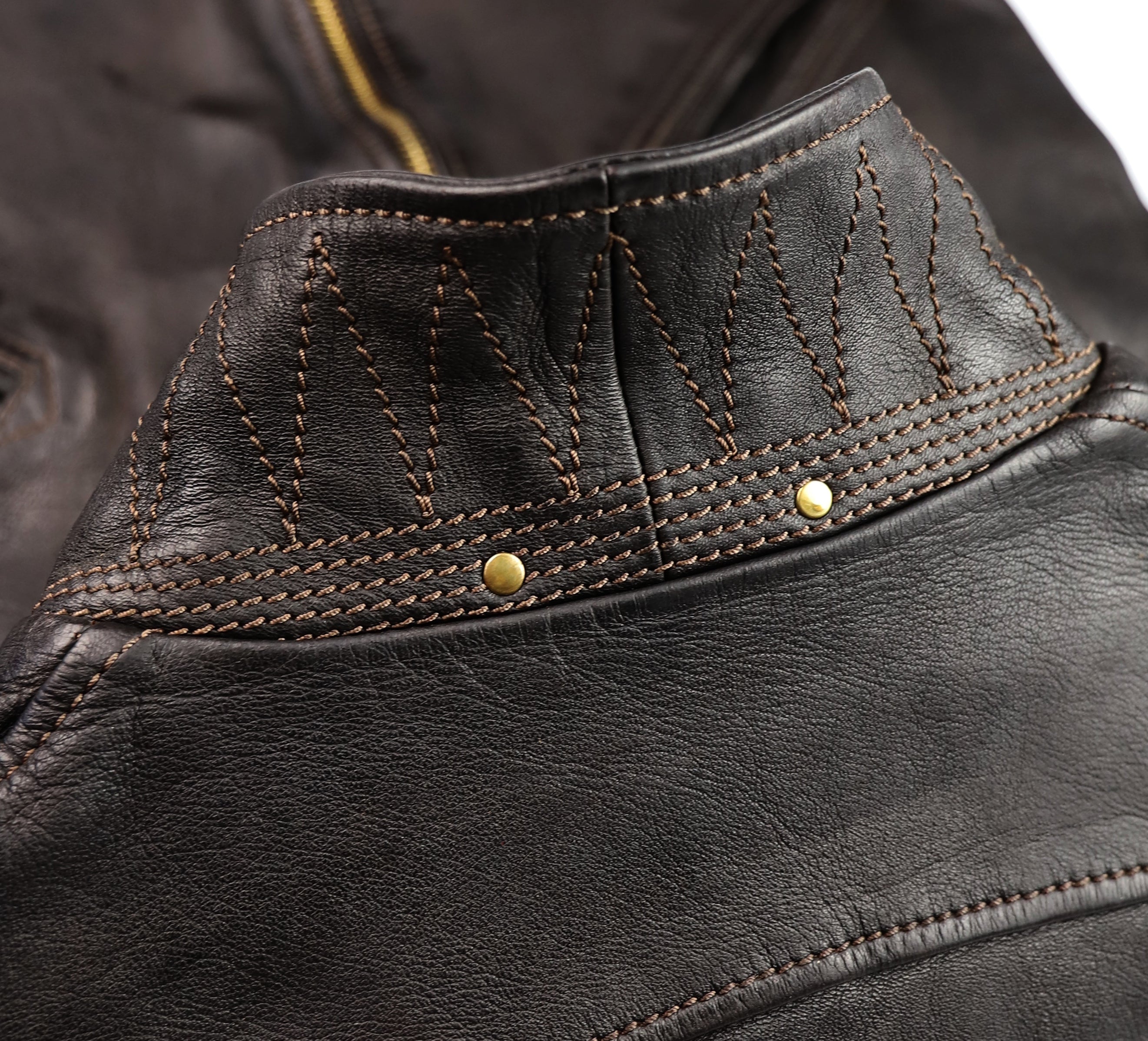 Thedi Evander Crosszip Half Belt, size 2XL, Black Teacore Bruciato Horsehide