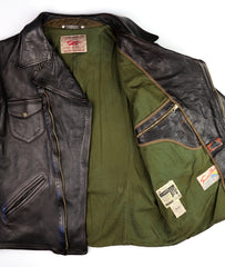 Thedi Evander Crosszip Half Belt, size 2XL, Black Teacore Bruciato Horsehide