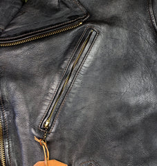 Thedi Evander Crosszip Half Belt, size 2XL, Black Teacore Bruciato Horsehide