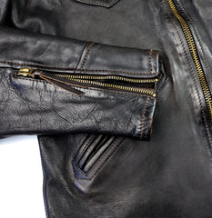 Thedi Evander Crosszip Half Belt, size 2XL, Black Teacore Bruciato Horsehide
