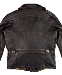 Thedi Evander Crosszip Half Belt, size Large, Black Teacore Bruciato Horsehide