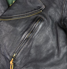 Thedi Evander Crosszip Half Belt, size Large, Black Teacore Bruciato Horsehide