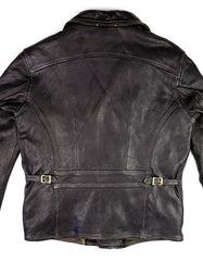 Thedi Evander Crosszip Half Belt, size Medium, Black Teacore Bruciato Horsehide