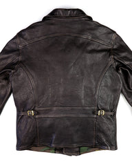 Thedi Evander Crosszip Half Belt, size XL, Black Teacore Bruciato Horsehide
