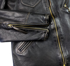 Thedi Evander Crosszip Half Belt, size XL, Black Teacore Bruciato Horsehide