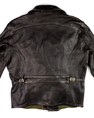 Thedi Evander Crosszip Half Belt, size XL, Black Teacore Bruciato Horsehide