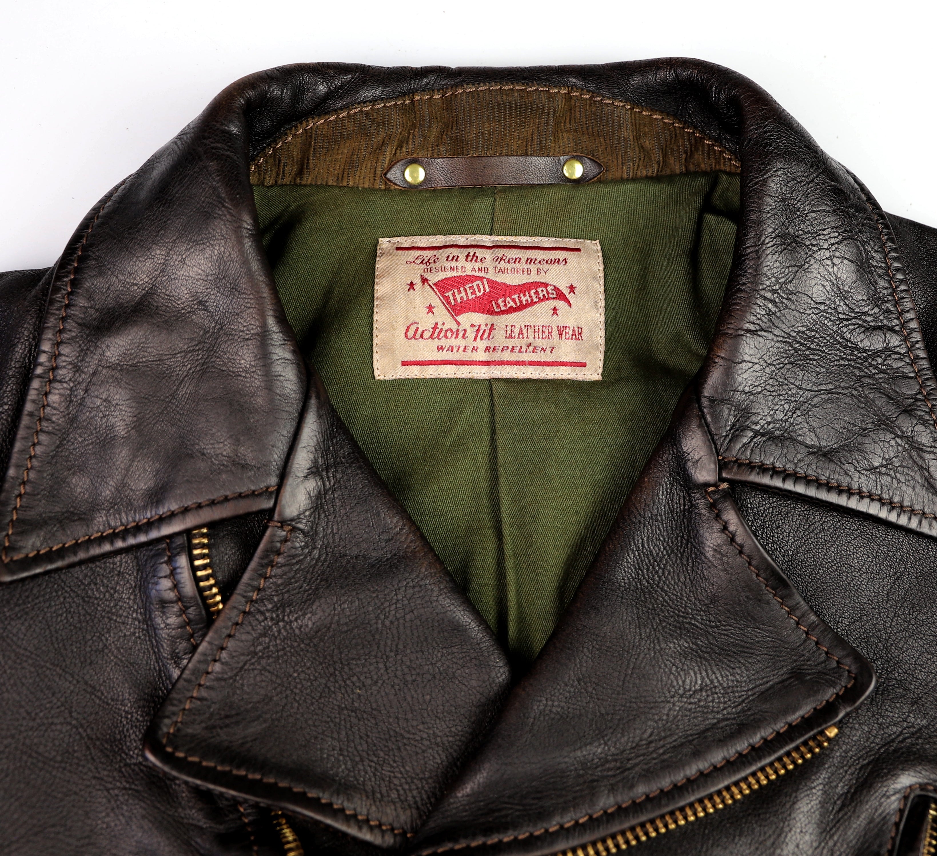 Thedi Evander Crosszip Half Belt, size XL, Black Teacore Bruciato Horsehide