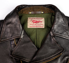 Thedi Evander Crosszip Half Belt, size XL, Black Teacore Bruciato Horsehide