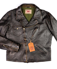 Thedi Evander Crosszip Half Belt, size 4XL, Chestnut Bruciato Horsehide