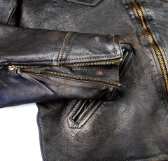 Thedi Evander Crosszip Half Belt, size 4XL, Chestnut Bruciato Horsehide