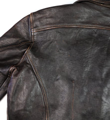 Thedi Evander Crosszip Half Belt, size Large, Chestnut Bruciato Horsehide