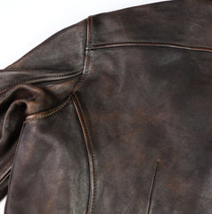 Thedi Evander Crosszip Half Belt, size Large, Chestnut Bruciato Horsehide