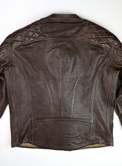 Thedi Maximos Cafe Racer, size Large, Brown Calabria Goatskin