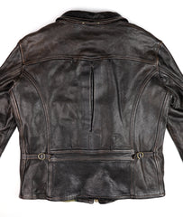 Thedi Memphis Jacket, size 2XL , Black Teacore Bruciato Horsehide