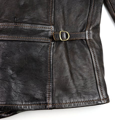 Thedi Memphis Jacket, size 2XL , Black Teacore Bruciato Horsehide