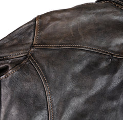 Thedi Memphis Jacket, size 2XL , Black Teacore Bruciato Horsehide