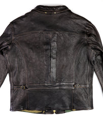 Thedi Memphis Jacket, size 2XL, Black Teacore Bruciato Horsehide
