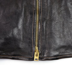 Thedi Memphis Jacket, size 2XL, Black Teacore Bruciato Horsehide