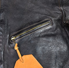 Thedi Memphis Jacket, size 2XL, Black Teacore Bruciato Horsehide
