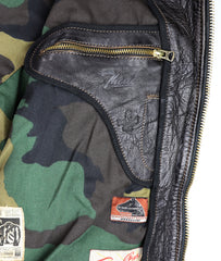 Thedi Memphis Jacket, size 2XL, Black Teacore Bruciato Horsehide