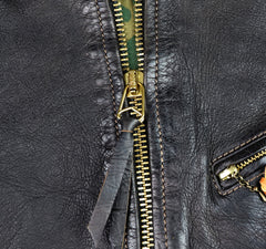 Thedi Memphis Jacket, size 2XL, Black Teacore Bruciato Horsehide