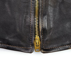 Thedi Memphis Jacket, size 3XL , Black Teacore Bruciato Horsehide