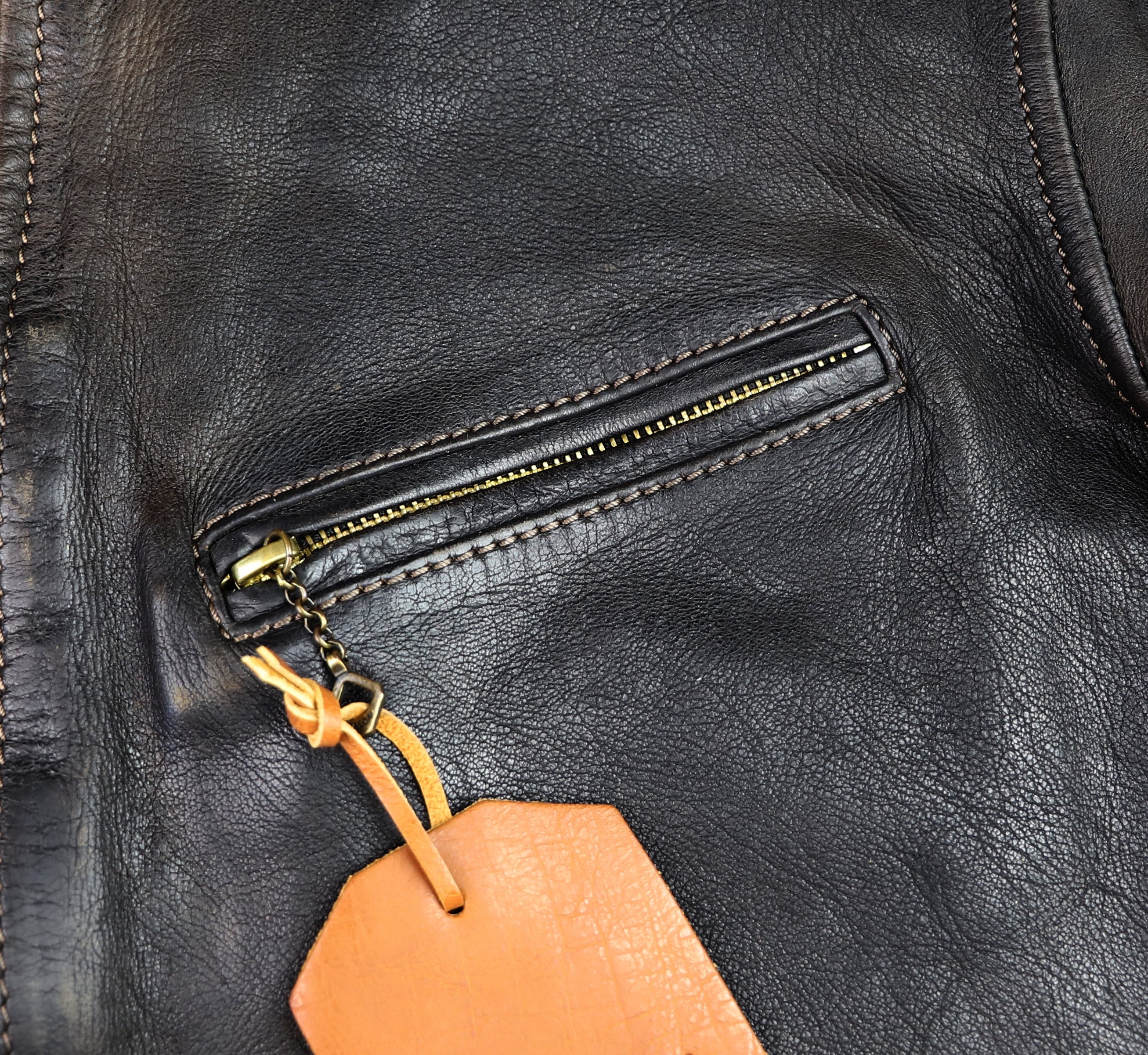 Thedi Memphis Jacket, size 3XL , Black Teacore Bruciato Horsehide