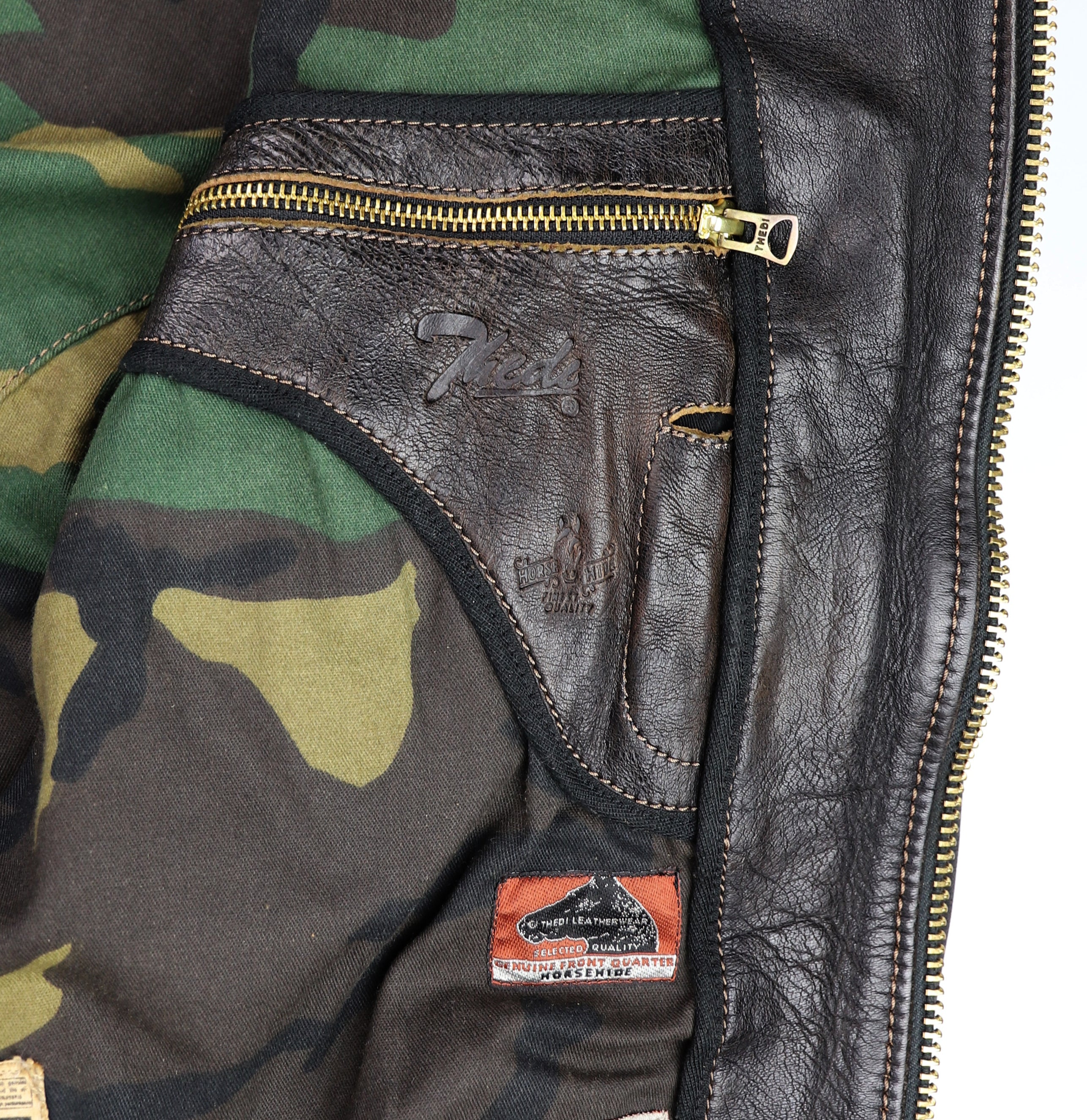 Thedi Memphis Jacket, size 3XL , Black Teacore Bruciato Horsehide