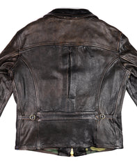 Thedi Memphis Jacket, size Large, Black Teacore Bruciato Horsehide