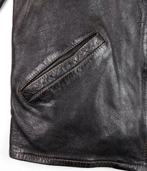 Thedi Memphis Jacket, size Large, Black Teacore Bruciato Horsehide