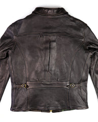 Thedi Memphis Jacket, size Medium, Black Teacore Bruciato Horsehide