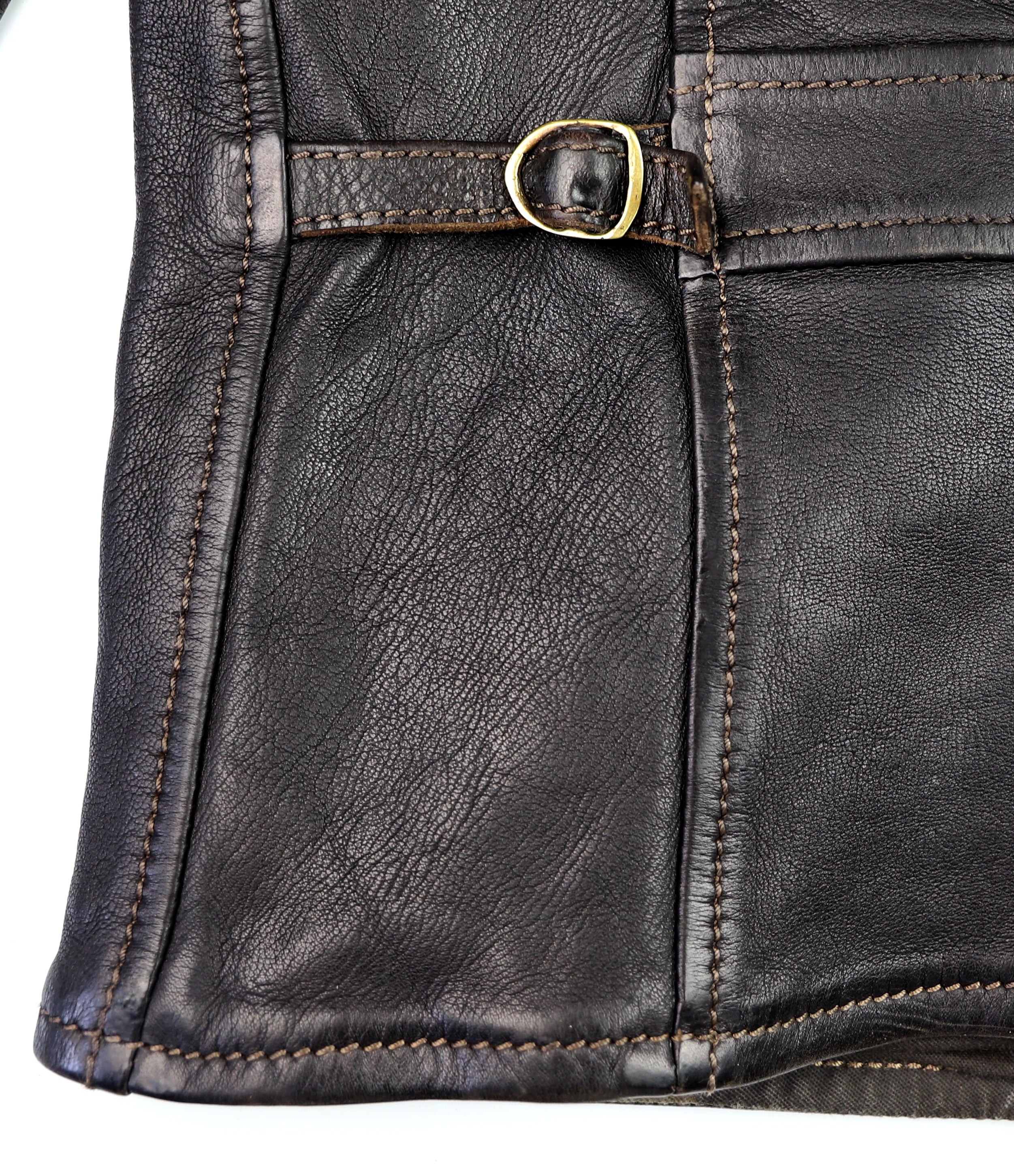 Thedi Memphis Jacket, size Medium, Black Teacore Bruciato Horsehide
