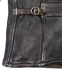 Thedi Memphis Jacket, size Medium, Black Teacore Bruciato Horsehide