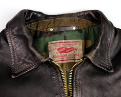 Thedi Memphis Jacket, size Medium, Black Teacore Bruciato Horsehide