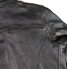 Thedi Memphis Jacket, size Medium, Black Teacore Bruciato Horsehide