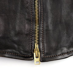 Thedi Memphis Jacket, size XL, Black Teacore Bruciato Horsehide