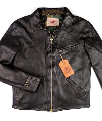 Thedi Memphis Jacket, size XL, Black Teacore Bruciato Horsehide