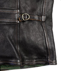 Thedi Memphis Jacket, size XL, Black Teacore Bruciato Horsehide