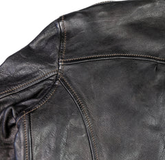 Thedi Memphis Jacket, size XL, Black Teacore Bruciato Horsehide