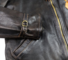 Thedi Memphis Jacket, size XL , Black Teacore Bruciato Horsehide