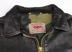 Thedi Memphis Jacket, size XL , Black Teacore Bruciato Horsehide