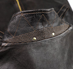 Thedi Memphis Jacket, size XL , Black Teacore Bruciato Horsehide