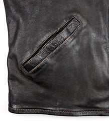 Thedi Memphis Jacket, size XL , Black Teacore Bruciato Horsehide